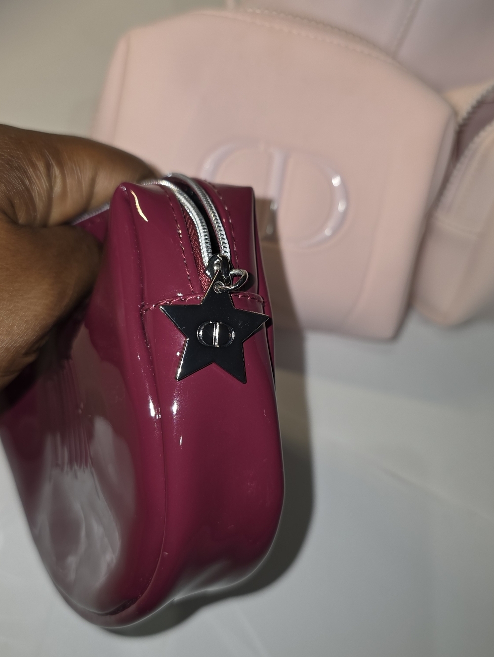 Dior Miss Dior Cosmetic Bag Lot Travel Makeup Pouch Toiletry Organizer Set of 5 - Picture 13 of 16